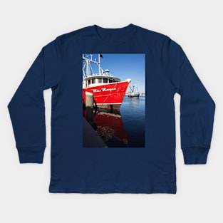 Red boat Kids Long Sleeve T-Shirt